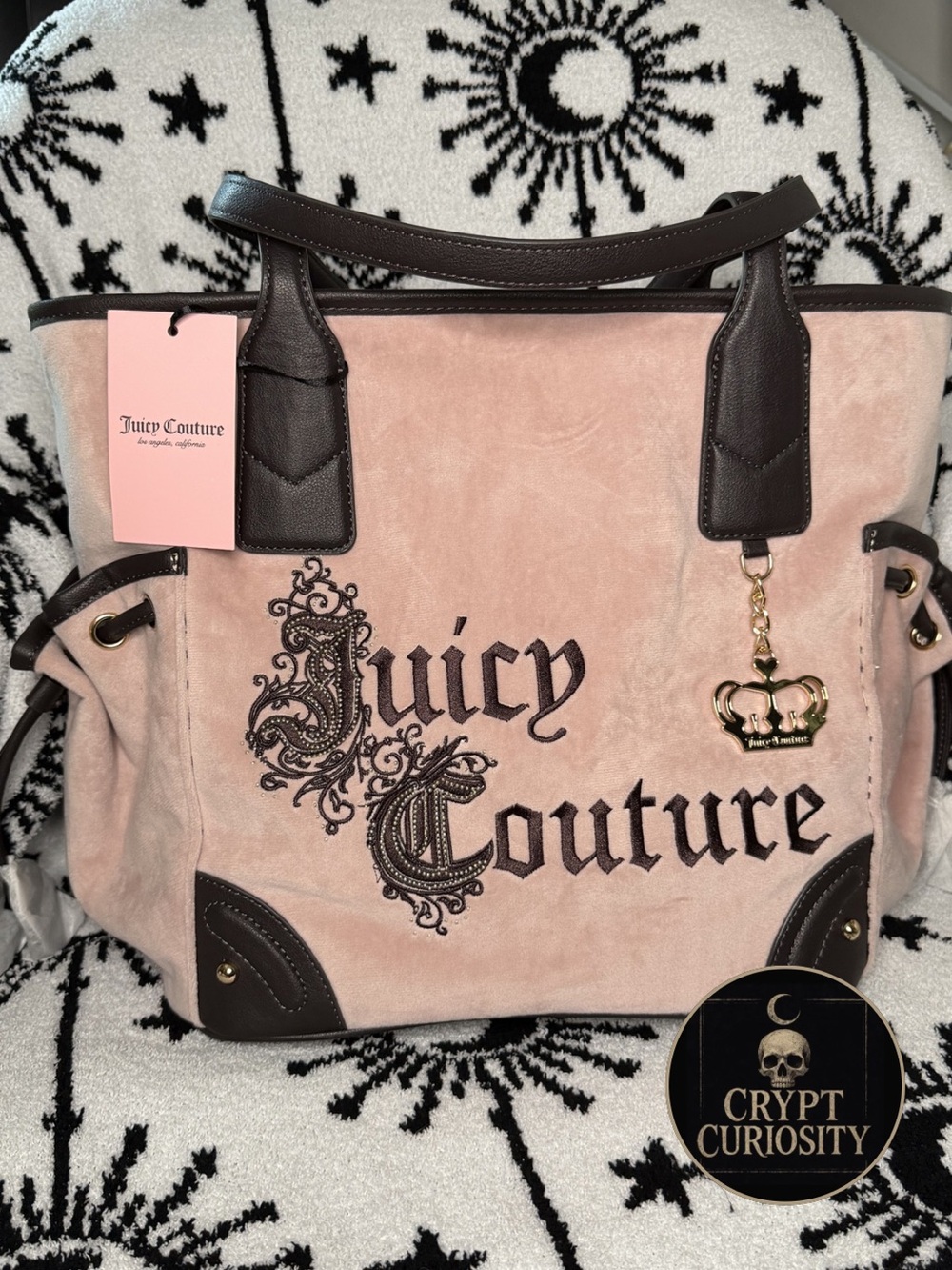 Juicy Couture Renaissance Oversized Tote Bag Blush Brown NWT